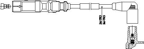 Bremi 1A22E65 - Ignition Cable autospares.lv