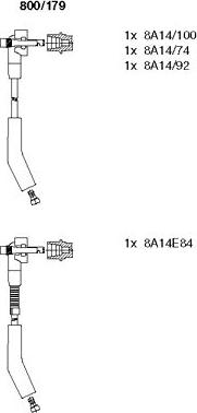 Bremi 800/179 - Ignition Cable Kit autospares.lv