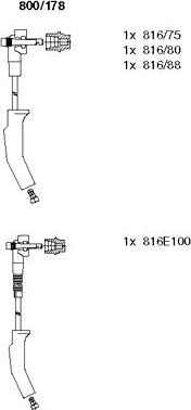 Bremi 800/178 - Ignition Cable Kit autospares.lv