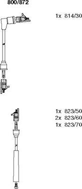 Bremi 800/872 - Ignition Cable Kit autospares.lv