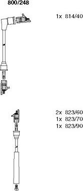 Bremi 800/248 - Ignition Cable Kit autospares.lv