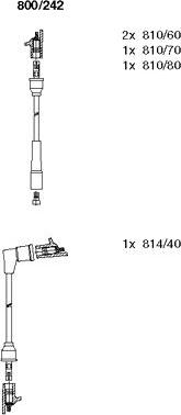 Bremi 800/242 - Ignition Cable Kit autospares.lv