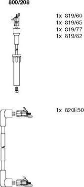 Bremi 800/208 - Ignition Cable Kit autospares.lv