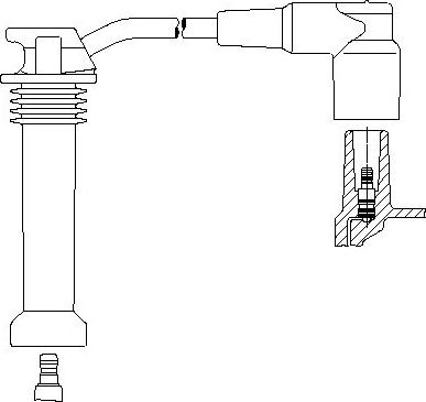 Bremi 8A19/46 - Ignition Cable autospares.lv