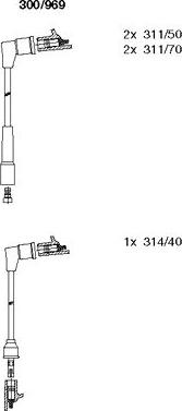 Bremi 300/969 - Ignition Cable Kit autospares.lv