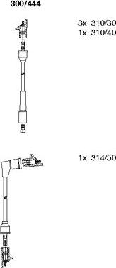 Bremi 300/444 - Ignition Cable Kit autospares.lv