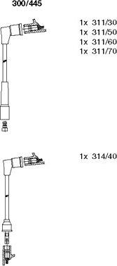 Bremi 300/445 - Ignition Cable Kit autospares.lv