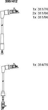 Bremi 300/412 - Ignition Cable Kit autospares.lv
