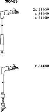 Bremi 300/439 - Ignition Cable Kit autospares.lv