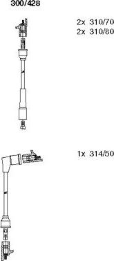 Bremi 300/428 - Ignition Cable Kit autospares.lv