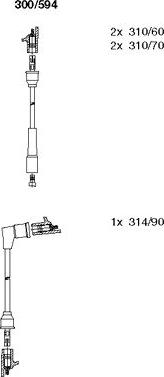 Bremi 300/594 - Ignition Cable Kit autospares.lv