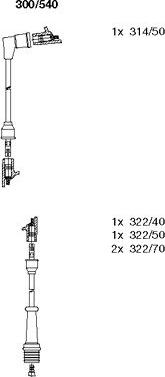 Bremi 300/540 - Ignition Cable Kit autospares.lv