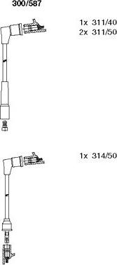Bremi 300/587 - Ignition Cable Kit autospares.lv