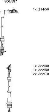 Bremi 300/537 - Ignition Cable Kit autospares.lv