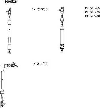 Bremi 300/528 - Ignition Cable Kit autospares.lv