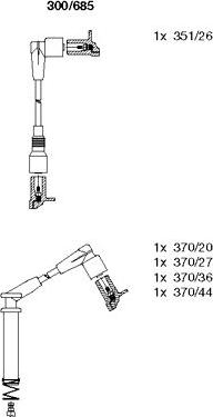 Bremi 300/685 - Ignition Cable Kit autospares.lv