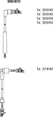 Bremi 300/670 - Ignition Cable Kit autospares.lv