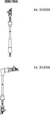 Bremi 300/194 - Ignition Cable Kit autospares.lv