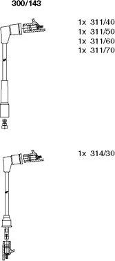 Bremi 300/143 - Ignition Cable Kit autospares.lv