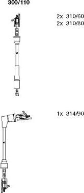 Bremi 300/110 - Ignition Cable Kit autospares.lv