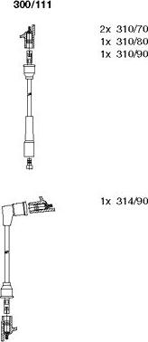 Bremi 300/111 - Ignition Cable Kit autospares.lv