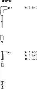 Bremi 300/869 - Ignition Cable Kit autospares.lv