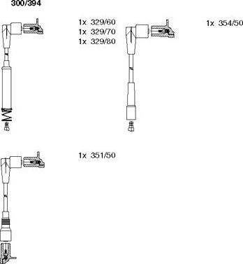 Bremi 300/394 - Ignition Cable Kit autospares.lv