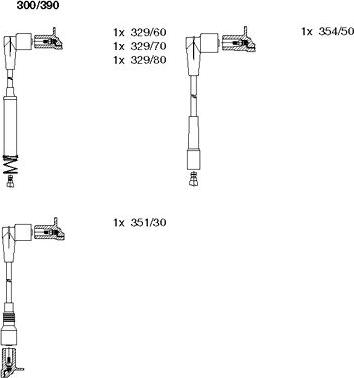 Bremi 300/390 - Ignition Cable Kit autospares.lv