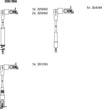 Bremi 300/398 - Ignition Cable Kit autospares.lv