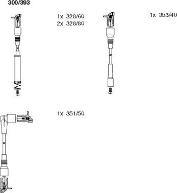 Bremi 300/393 - Ignition Cable Kit autospares.lv