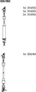 Bremi 300/392 - Ignition Cable Kit autospares.lv