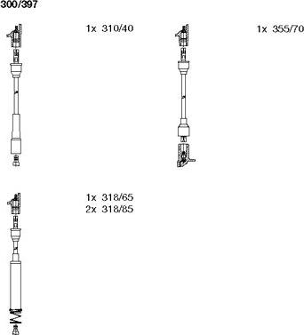 Bremi 300/397 - Ignition Cable Kit autospares.lv