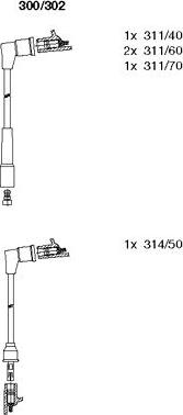 Bremi 300/302 - Ignition Cable Kit autospares.lv