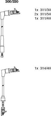 Bremi 300/330 - Ignition Cable Kit autospares.lv