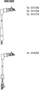 Bremi 300/326 - Ignition Cable Kit autospares.lv