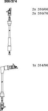 Bremi 300/374 - Ignition Cable Kit autospares.lv