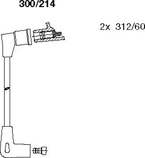 Bremi 300/214 - Ignition Cable Kit autospares.lv