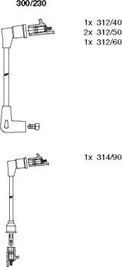 Bremi 300/230 - Ignition Cable Kit autospares.lv