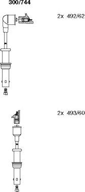 Bremi 300/744 - Ignition Cable Kit autospares.lv