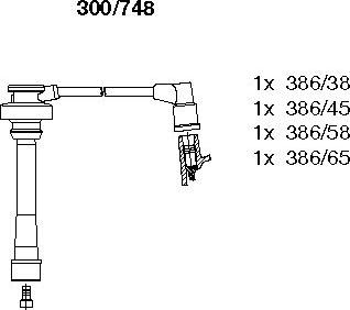 Bremi 300/748 - Ignition Cable Kit autospares.lv
