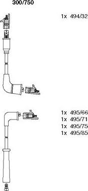 Bremi 300/750 - Ignition Cable Kit autospares.lv