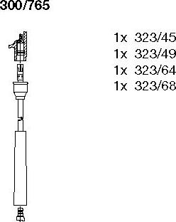 Bremi 300/765 - Ignition Cable Kit autospares.lv