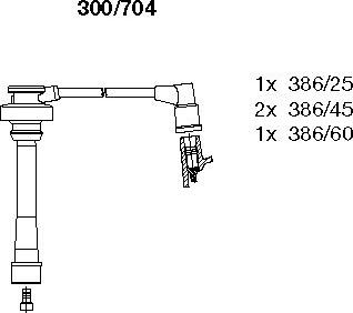 Bremi 300/704 - Ignition Cable Kit autospares.lv