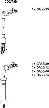 Bremi 300/789 - Ignition Cable Kit autospares.lv