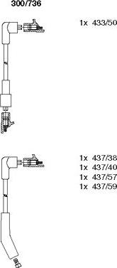 Bremi 300/736 - Ignition Cable Kit autospares.lv