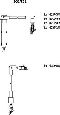 Bremi 300/728 - Ignition Cable Kit autospares.lv
