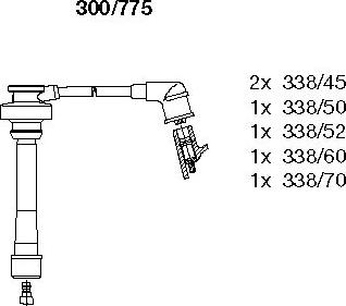 Bremi 300/775 - Ignition Cable Kit autospares.lv