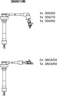 Bremi 3A00/149 - Ignition Cable Kit autospares.lv