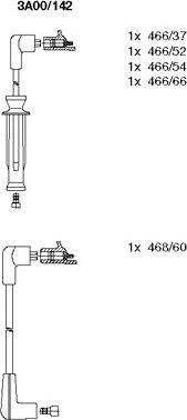Bremi 3A00/142 - Ignition Cable Kit autospares.lv