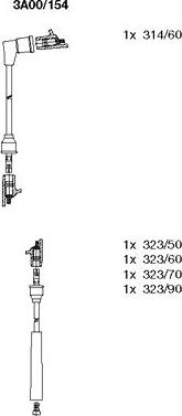 Bremi 3A00/154 - Ignition Cable Kit autospares.lv